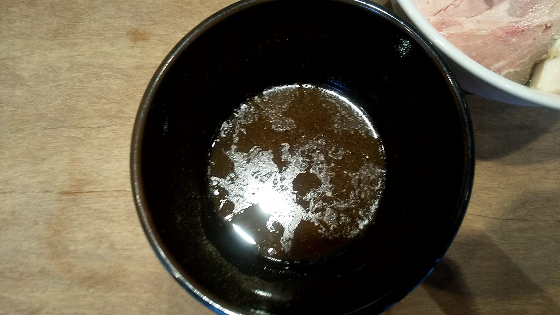 メンヤシモヤマの昆布水つけ麺のつけ汁