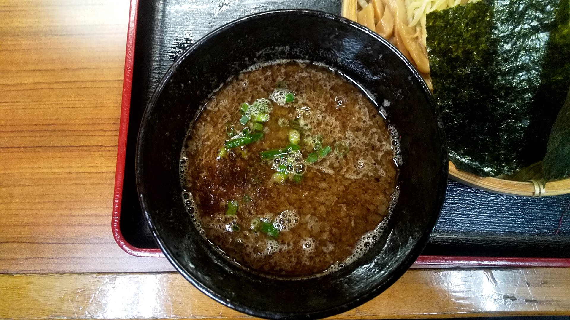 宣のつけ麺のつけ汁の写真