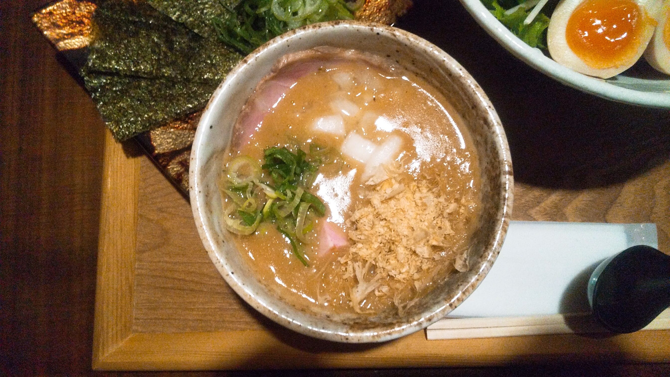 竹川の無添加つけ麺のつけ汁写真
