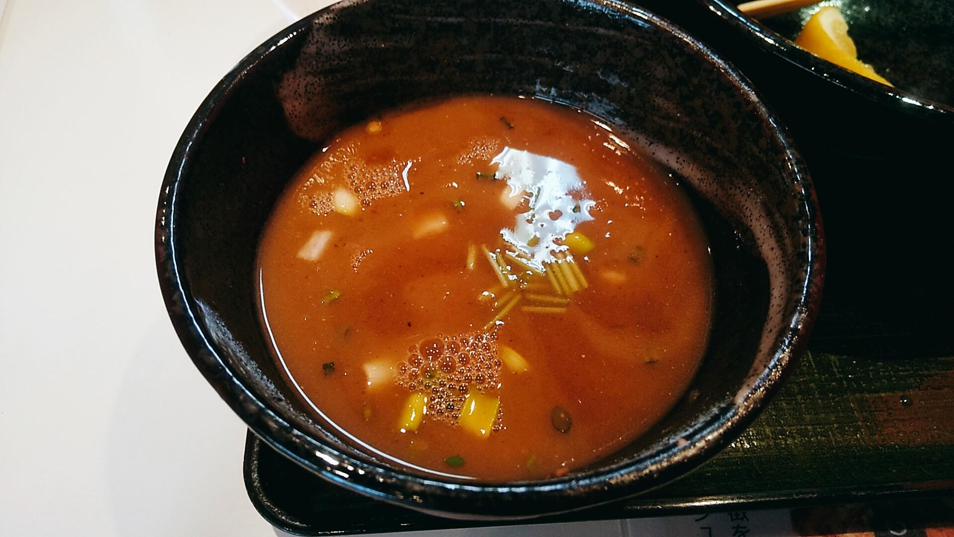 凱婷縁の濃厚煮干しつけ麺のスープ割りの写真