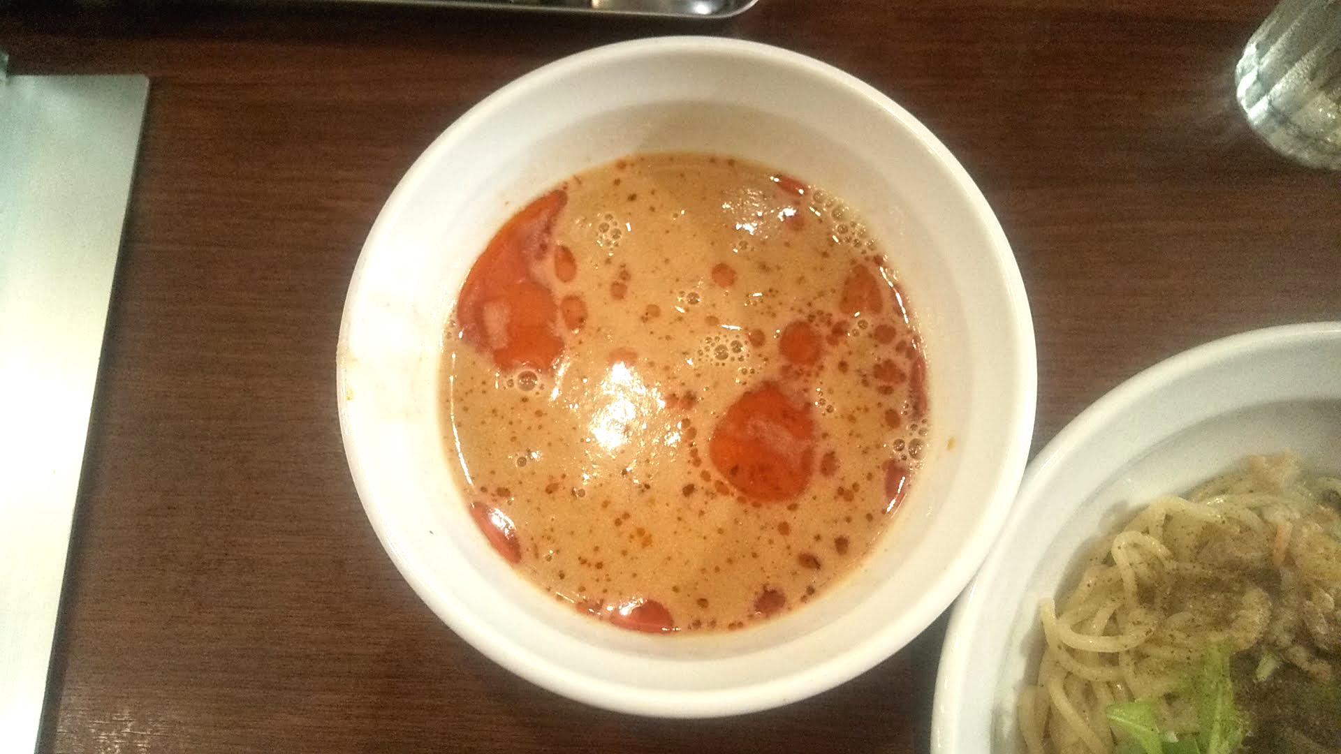 Xingfuの坦々つけ麺のつけ汁の写真