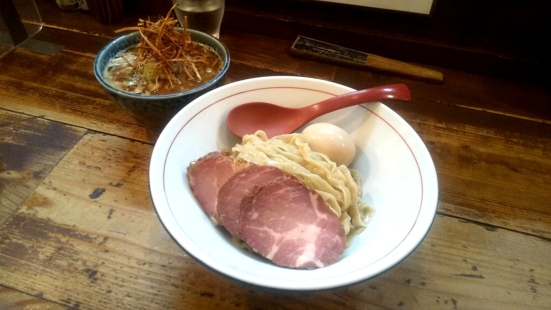 東京味噌らーめん鶉の特製味噌つけ麺の写真