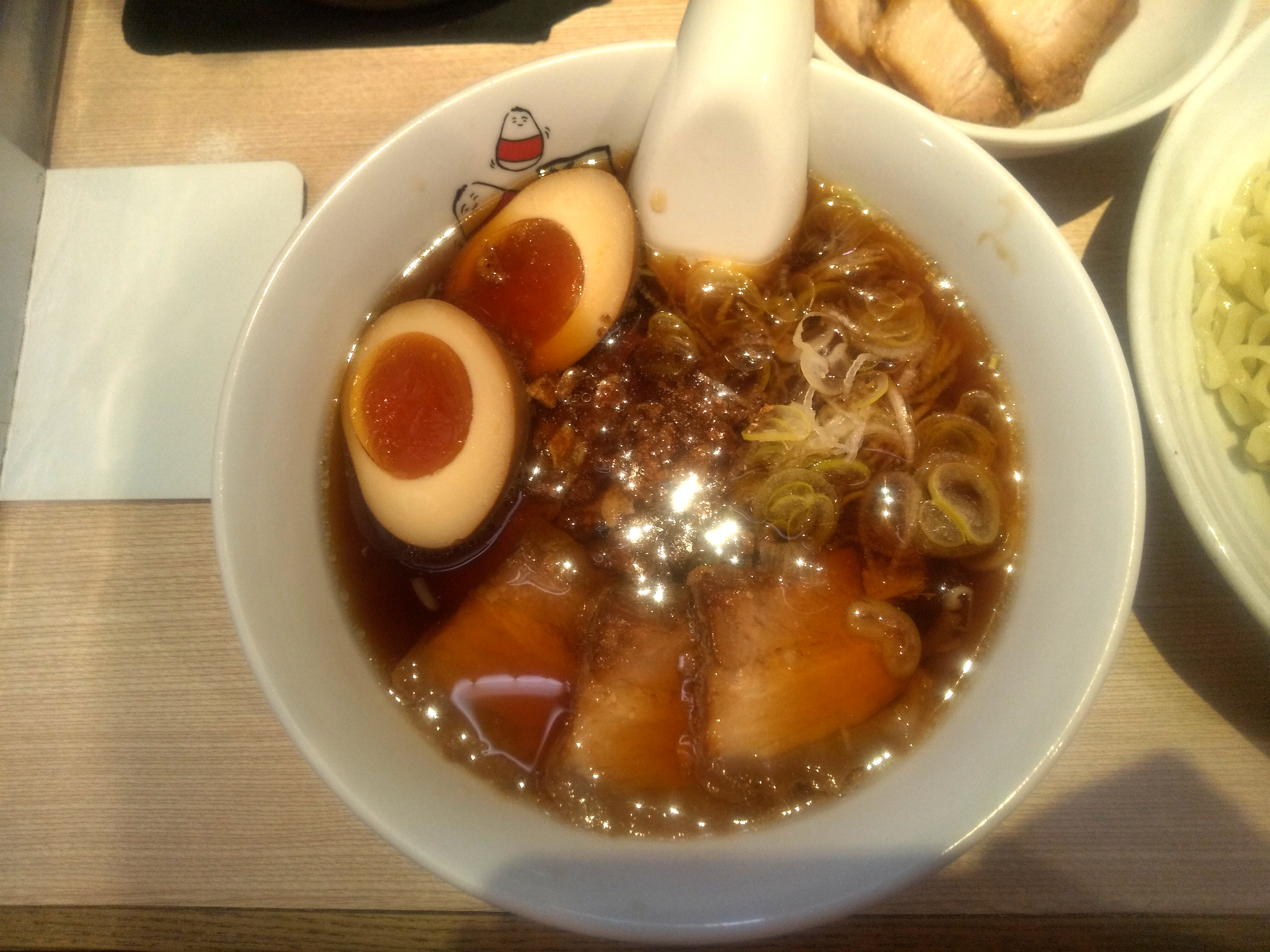 喜多方ラーメン坂内のつけ麺のつけ汁の写真