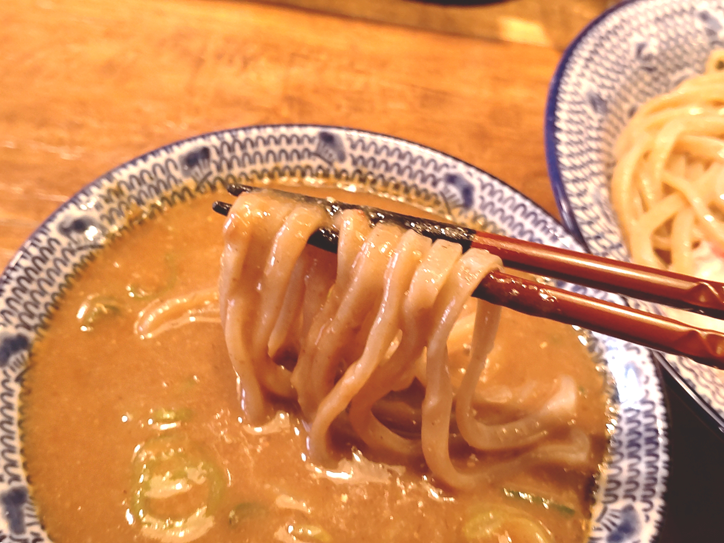 デイトセイのつけ麺の麺リフト写真