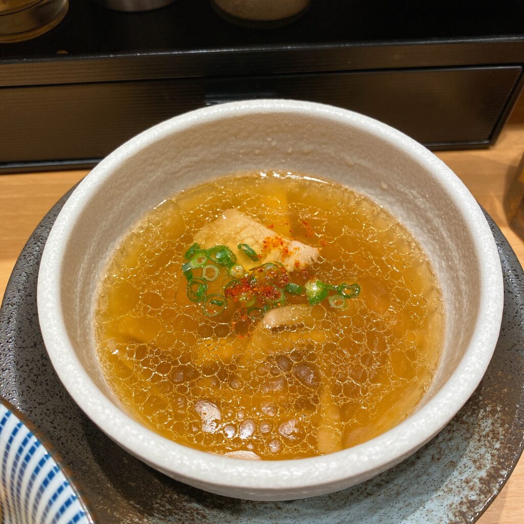 塩つけ麺 灯花のスープ