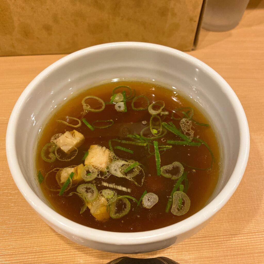 麺亭しま田のスープ